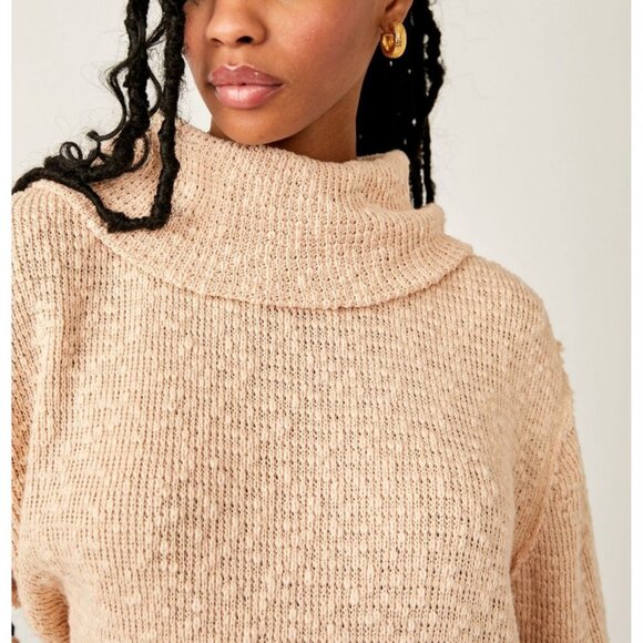 NWT Women's‎ FREE PEOPLE Tommy Turtleneck Slouchy Sweater | Size S - Picture 5 of 15